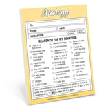 Knock Knock Apology Nifty Note (Notepad/Sticky Notes)