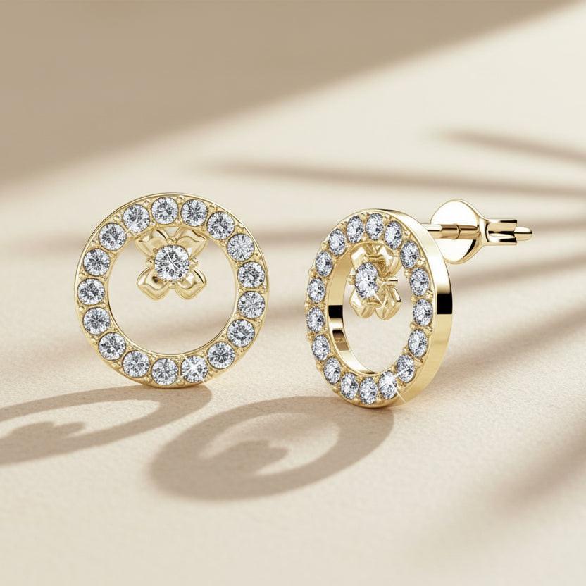 CARALI / MYC Paris - Eliza Earrings - Gold and Crystal