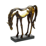 Bentley & Bo - Grazing Horse Statue.