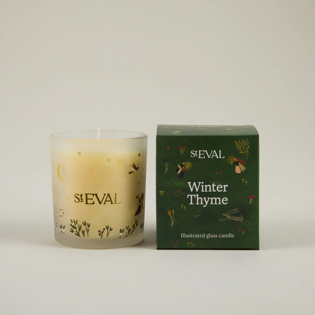 Winter Thyme Christmas Wonderland Glass Candle