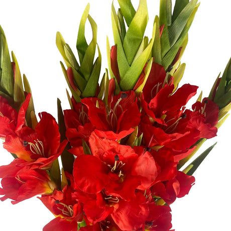 Artificial Orange Gladioli Stem