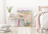 Wild Meadow Pastel Flower Art Print A3