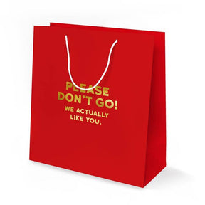 Redback Cards UK - Don't Go Gift Bag.