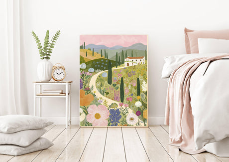Flower Farm France Art Print A3