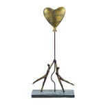 Couple with Heart Balloon Figure