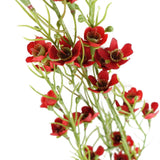 Artificial Foliage Stem Flowers - Red
