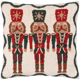 Riva Home - Nutcracker Trio Tufted Cushion Multicolour: Multi / Polyester Filled / 45 x 45cm
