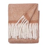 Cozy Woven Tasseled Rust Throw