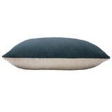 Riva Home - Contra Velvet Cushion Slate Blue: Slate Blue / Polyester Filled / 40 x 60cm.