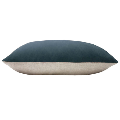 Riva Home - Contra Velvet Cushion Slate Blue: Slate Blue / Polyester Filled / 40 x 60cm.
