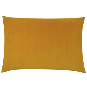 Riva Home - Contra Velvet Cushion Mustard: Mustard / Polyester Filled / 40 x 60cm.