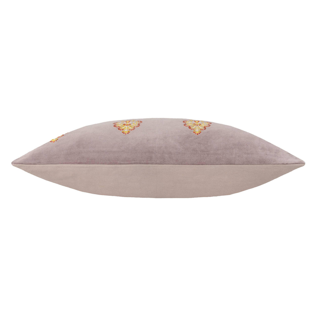 Riva Home - Rennes Embroidered Cushion Taupe: Taupe / Polyester Filled / 40 x 60cm.