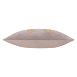 Riva Home - Rennes Embroidered Cushion Taupe: Taupe / Polyester Filled / 40 x 60cm.