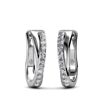 CARALI / MYC Paris - Criss silver and crystal earrings