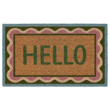 Phoenox Textiles - My Mat Printed Coir Hello Scallop: 45x75