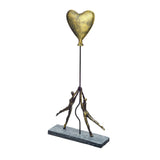 Couple with Heart Balloon Figure