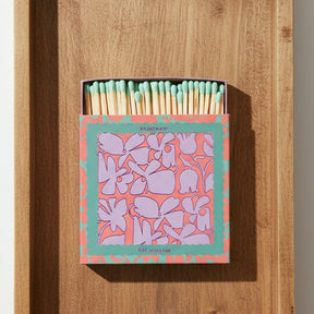 Designworks Collective - Paddywax Jumbo Boxed Matches - Abstract Floral.