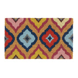 Phoenox Textiles - My Mat Printed Coir Bright Ikat Doormat: 045x075