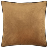 Riva Home - Meridian Velvet Cushion Caramel/Chocolate: Caramel/Chocolate / Polyester Filled / 55 x 55cm