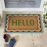 Phoenox Textiles - My Mat Printed Coir Hello Scallop: 45x75