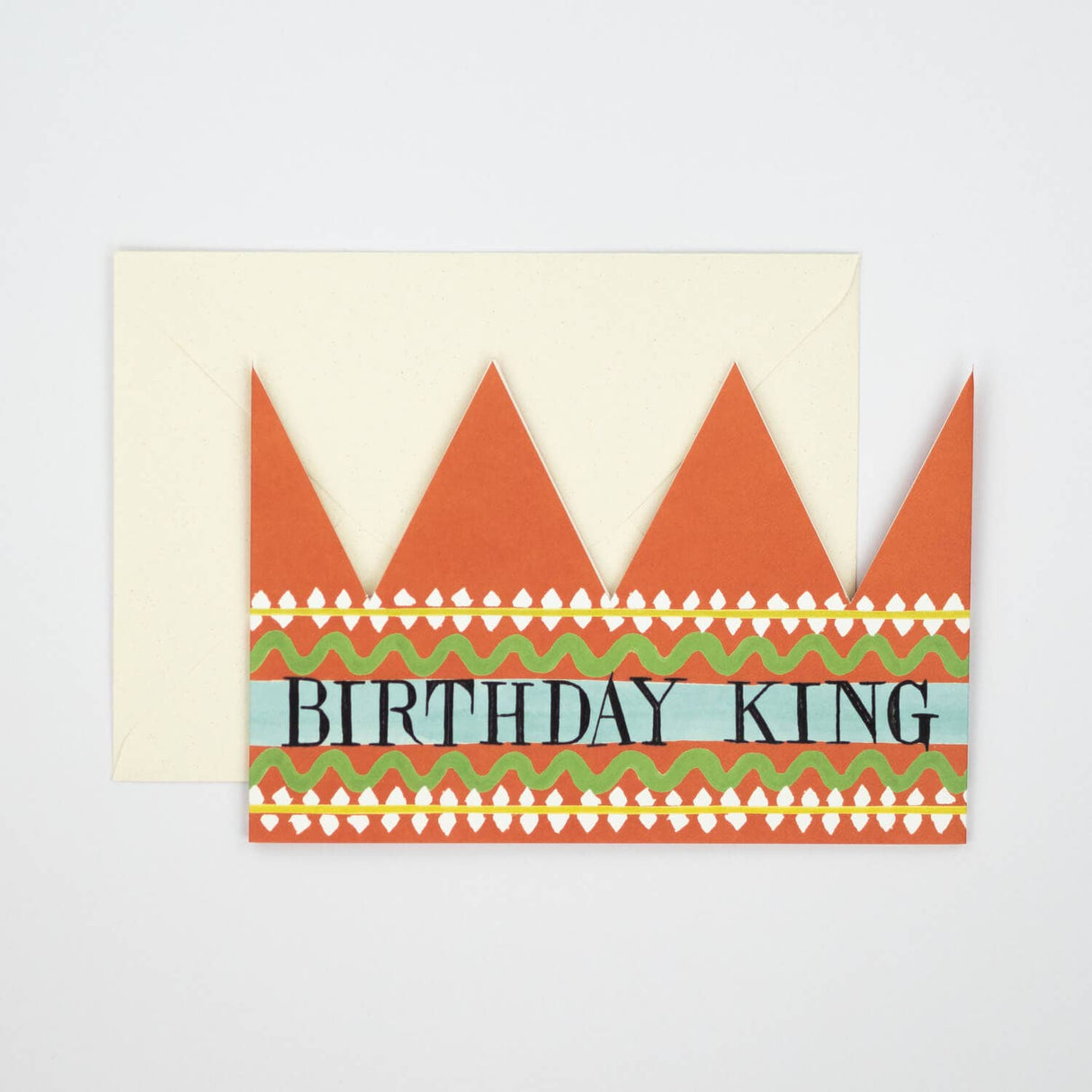 Hadley - Birthday King Party Hat Card
