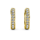 CARALI / MYC Paris - Circle Hoop Earrings - Gold and Crystal