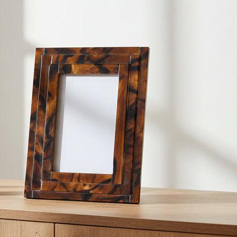 Brown Pattern Photo Frame