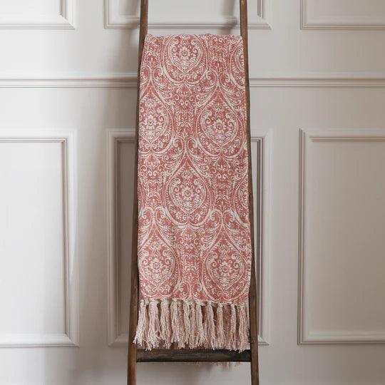 Durelle Printed Throw Coral.
