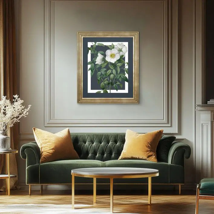 Rosa Nivea Framed Canvas