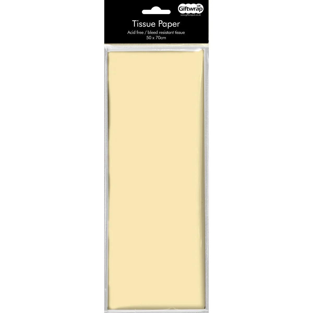 Cream Tissue Paper.