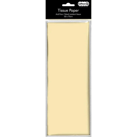 Cream Tissue Paper.