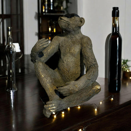 Burnished Gold Monkey Bottle Holder.
