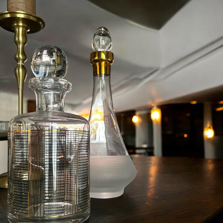 Frosted Glass Decanter.
