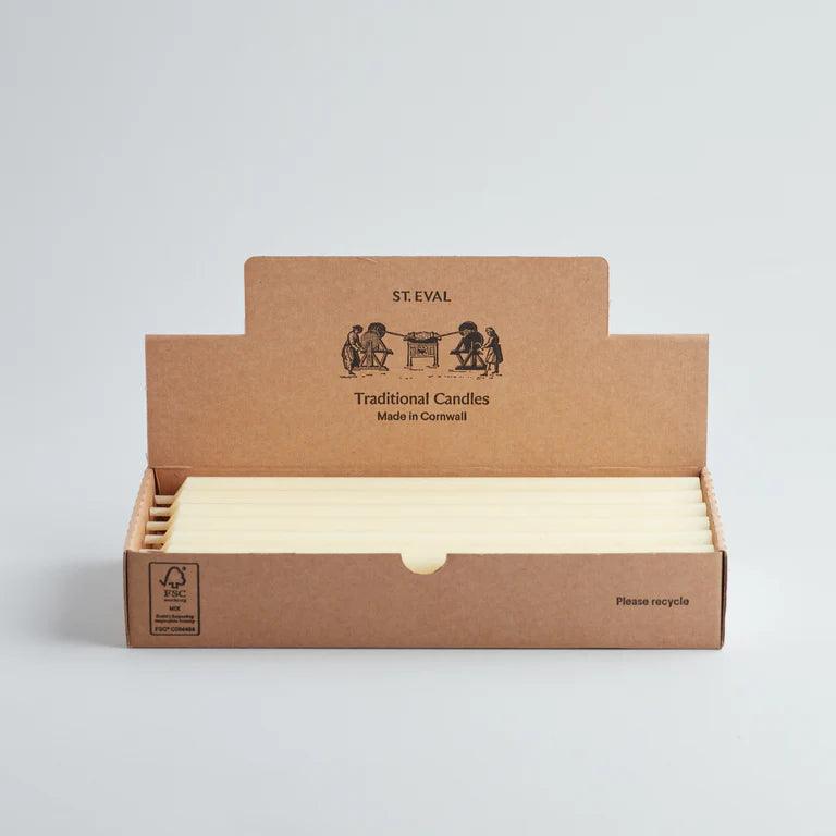 Ivory 7/8" x 10" Dinner Candle.