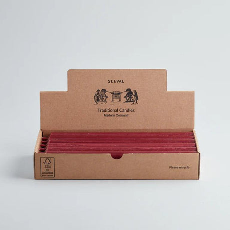 Red 7/8" x 10" Dinner Candle.