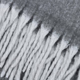 Cozy Woven Tasselled Throw Charcoal: Charcoal / 140 x 180cm