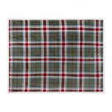 Riva Home - Braemar Check Sherpa Fleece Throw Berry/Pine: Berry/Pine / 140 x 180cm