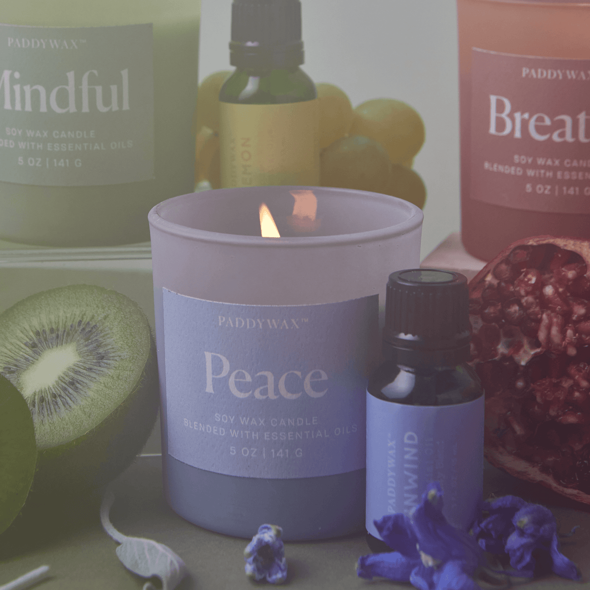 Wellness Glass Candle - Blue - Peace