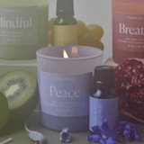 Wellness Glass Candle - Blue - Peace