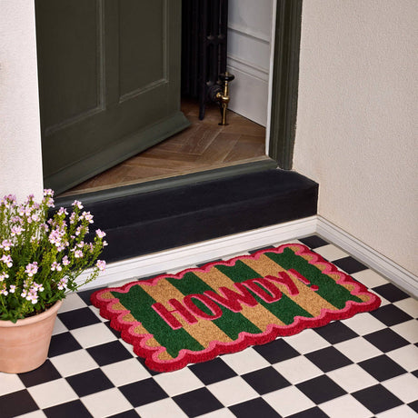 Phoenox Textiles - My Mat Printed Coir Howdy Stripe: 45x75
