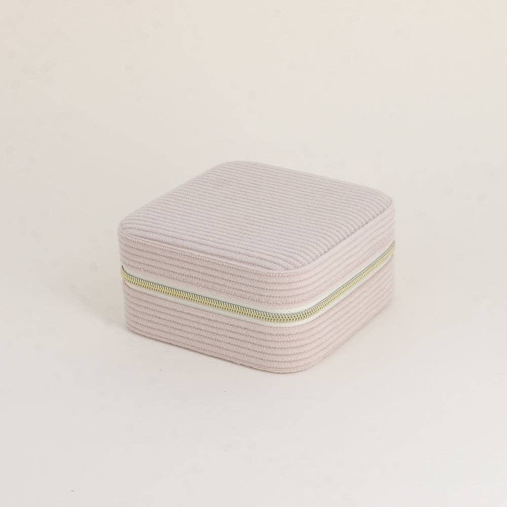 BOHM Paris - Square corduroy jewelry box: Orange.