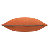 Riva Home - Meridian Velvet Cushion Pumpkin/Mocha: Pumpkin/Mocha / Polyester Filled / 55 x 55cm.