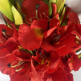 Artificial Orange Gladioli Stem