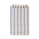 Tulip Twin Wire Notepad - Wavy Blue