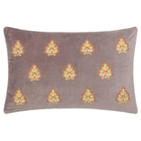 Riva Home - Rennes Embroidered Cushion Taupe: Taupe / Polyester Filled / 40 x 60cm.