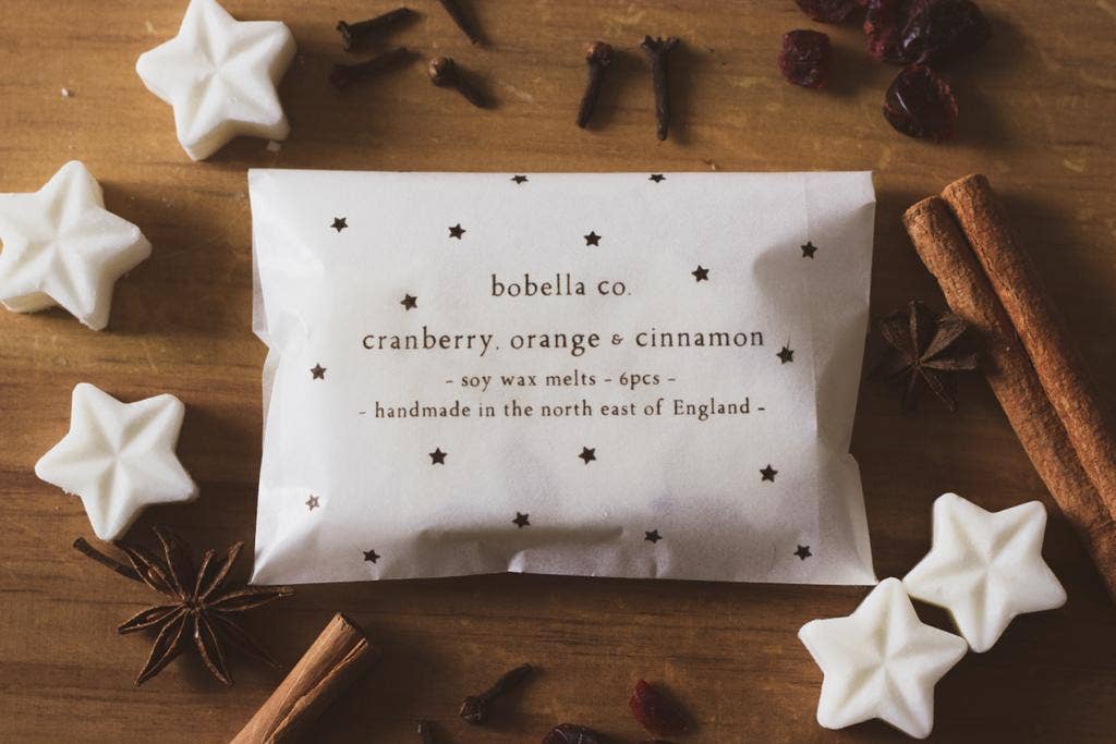 Bobella Co. - Christmas Wax Melts: Cranberry Orange & Cinnamon