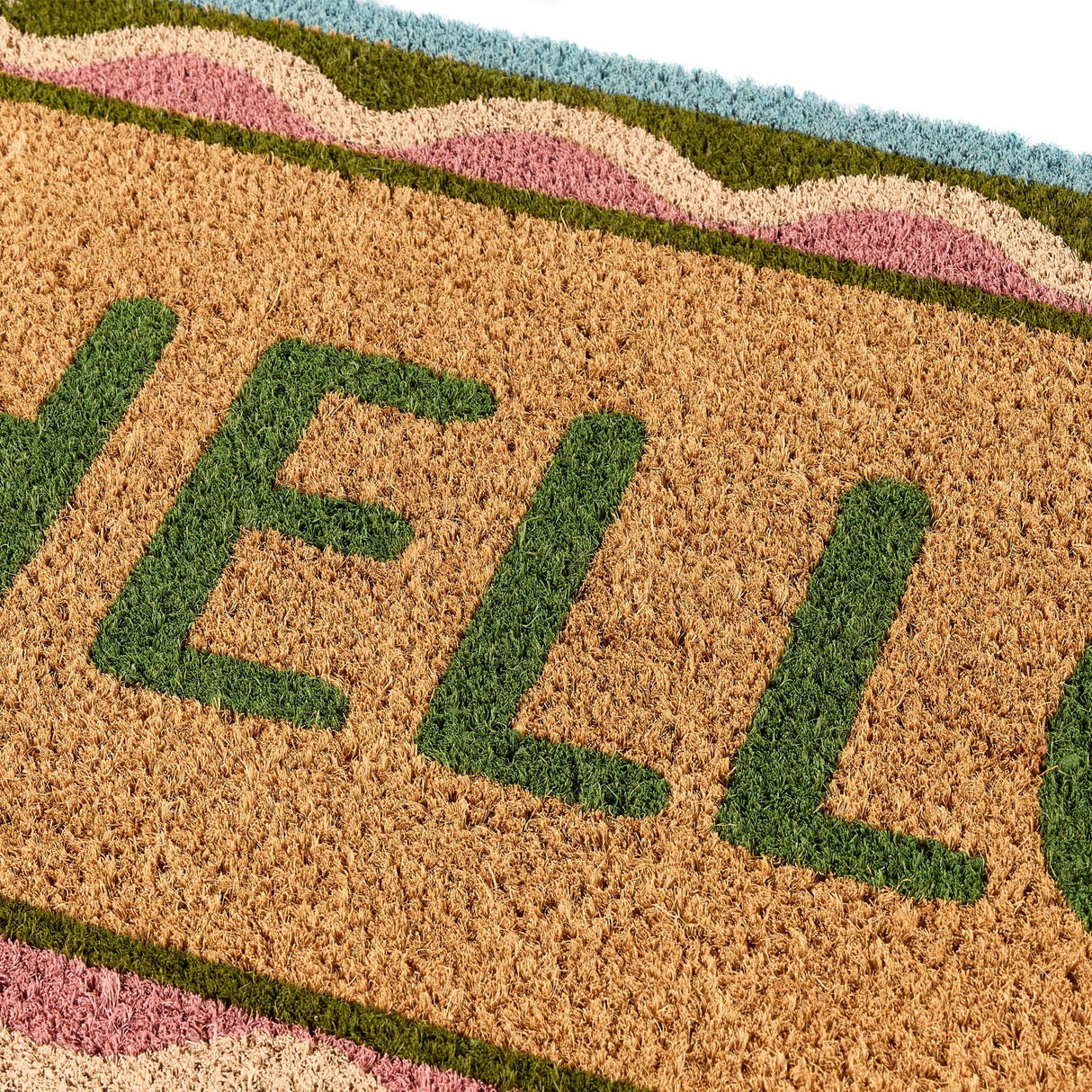 Phoenox Textiles - My Mat Printed Coir Hello Scallop: 45x75