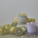 Wellness Glass Candle - Green - Mindful