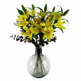 Artificial Foliage Yellow Berry Stem 90cm