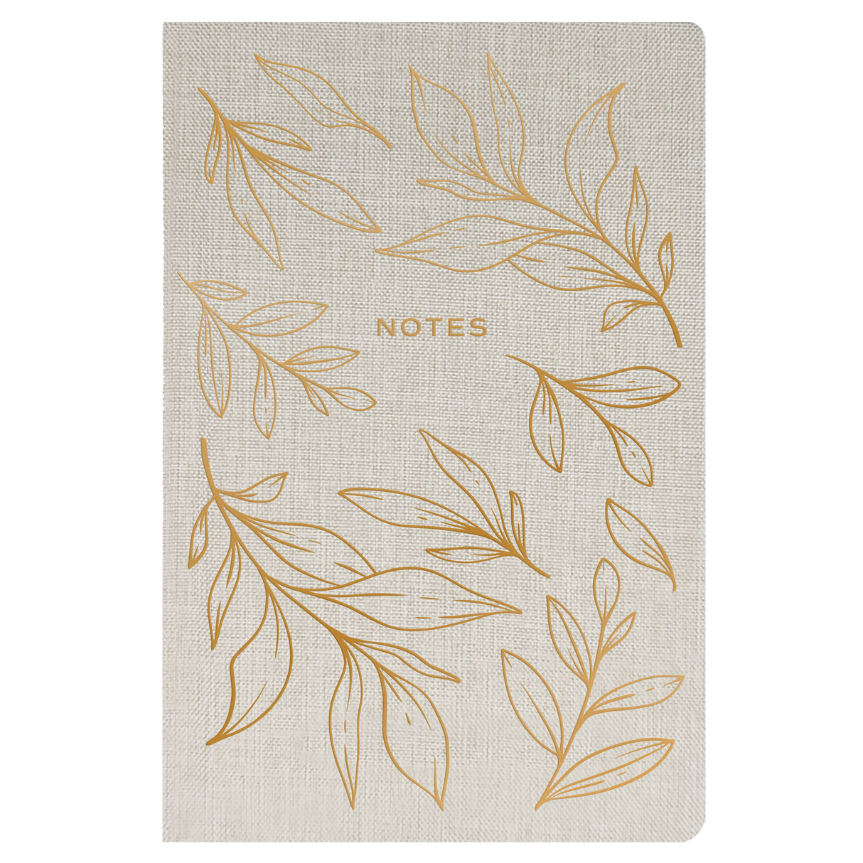 Gold Leaf Fabric Notes Journal